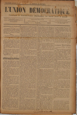 L'Union démocratique (n° 207)