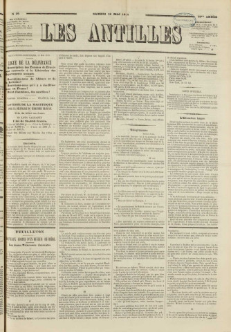 Les Antilles (1872, n° 39)