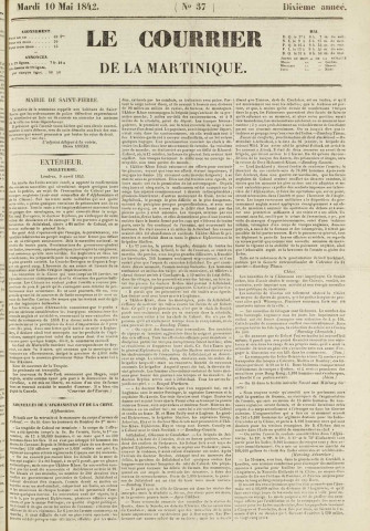 Le Courrier de la Martinique (1842, n° 37)