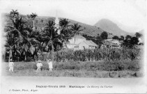 Martinique. Le bourg du Carbet