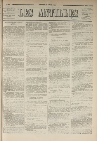 Les Antilles (1871, n° 30)