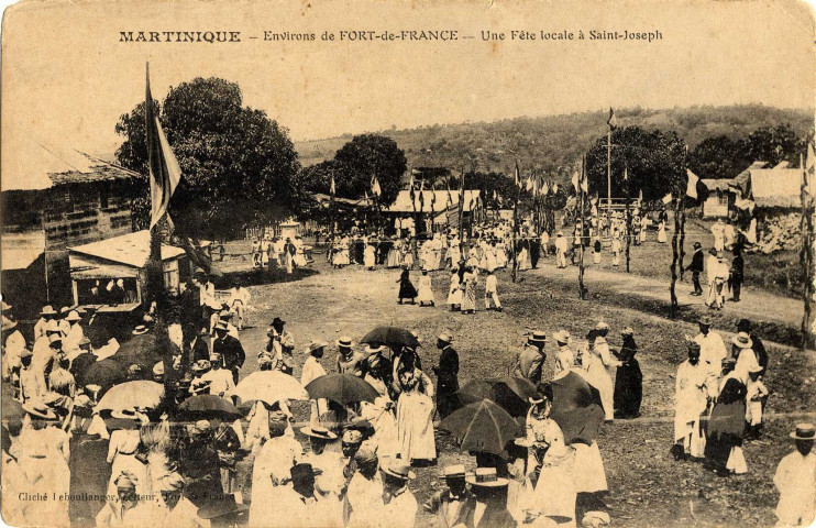 Martinique. Environ de Fort-de-France. Une Fête locale à Saint-Joseph