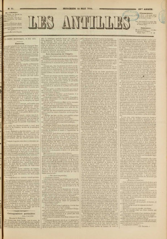Les Antilles (1870, n° 41)