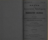 Revue de botanique appliquée et d'agriculture coloniale (n° 56)