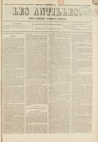 Les Antilles (1864, n° 98)