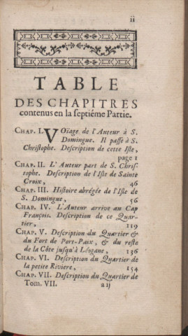 Nouveau voyage aux îles de l'Amérique : contenant l'histoire naturelle de ces pays, l'origine, les moeurs, la religion et le gouvernement des habitants anciens et modernes, les guerres et les événements singuliers qui y sont arrivez pendant le séjour que l’auteur y a fait (tome VII)