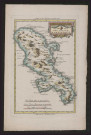Kaart van het Eiland Martinique. Carte de l'île de la Martinique