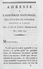 Adresse à l'Assemblée nationale des citoyens de couleur, réunis à Paris sous le titre de colons américains