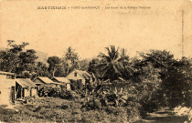 Martinique. Fort-de-France. Les bords de la Rivière Madame