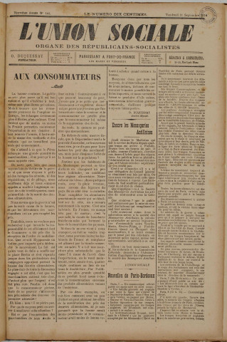 L'Union sociale (n° 146)