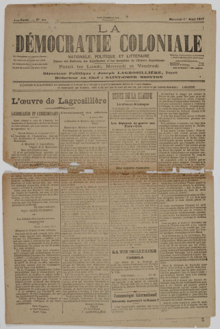 La Démocratie coloniale (n° 24)