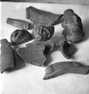 Objets précolombiens d'époque saladoïde, découverts sur les sites du Marigot et de Vivé au Lorrain