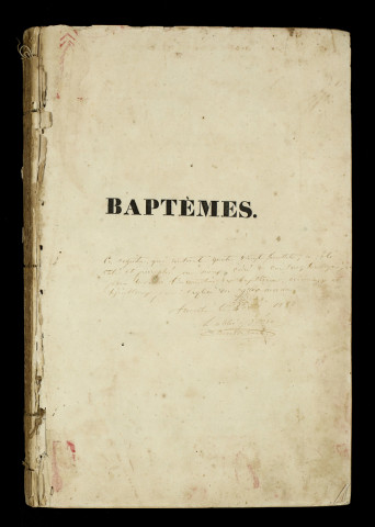 Baptêmes, mariages, sépultures