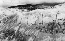 Falaise bordant le côté droit de la route de Saint-Pierre au Prêcheur à 8 km de la montagne Pelée, le 9 décembre 1929