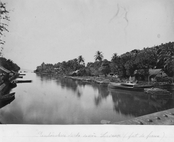 Fort-de-France. Embouchure de la rivière Levassor