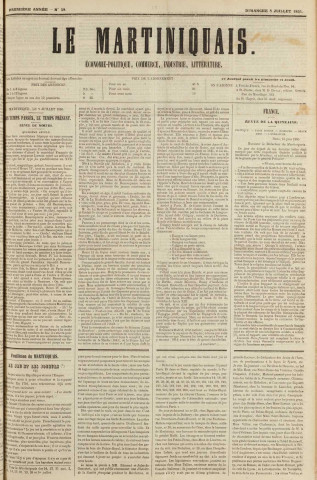 Le Martiniquais (1855, n° 58)
