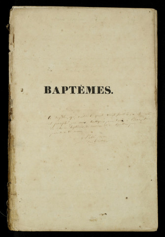 Baptêmes, mariages, sépultures