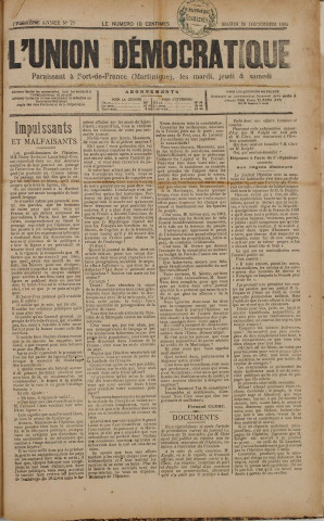 L'Union démocratique (n° 77)