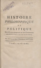 Histoire philosophique et politique des établissements du commerce des Européens dans les deux Indes (tome VII)
