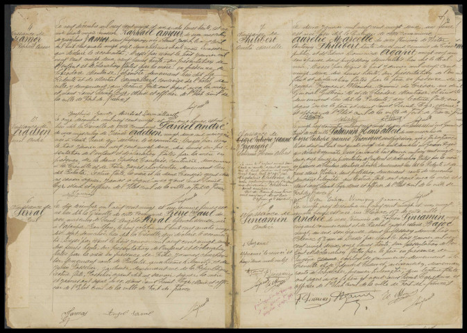 Naissances, reconnaissances, décès