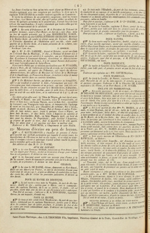 Gazette de la Martinique (1822, n° 50)