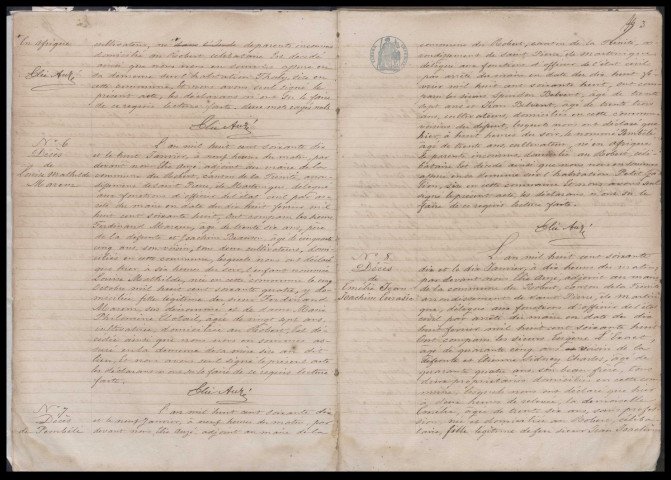 Naissances, mariages, décès, reconnaissances