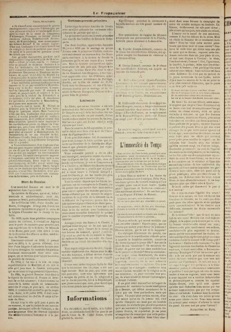 Le Propagateur (1888, n° 82)