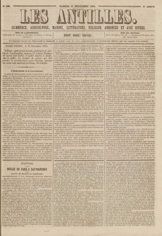 Les Antilles (1850, n° 100)