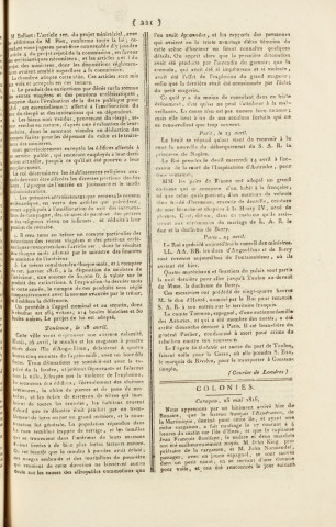 Gazette de la Martinique (1816, n° 49)