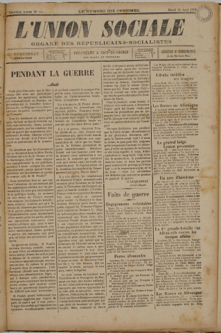 L'Union sociale (n° 141)