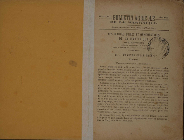 Bulletin agricole de la Martinique (mars 1937)