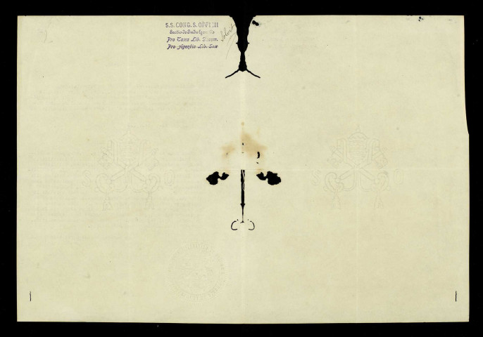 Privilèges accordés à la paroisse. - Demande d'indulgence pour les pèlerins qui prient aux pieds de l'autel de saint Benoît (1915) , privilège de la Portioncule accordé à la paroisse 12 juillet [1885]