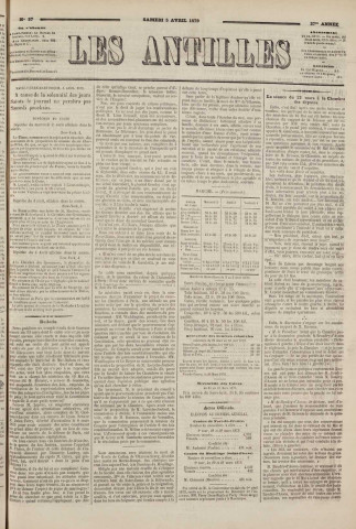 Les Antilles (1879, n° 27)
