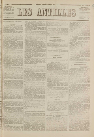 Les Antilles (1871, n° 101)