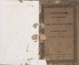 Observations de la commission du Conseil Colonial de la Martinique sur le projet de loi présenté le 14 mai dernier à la Chambre des Pairs