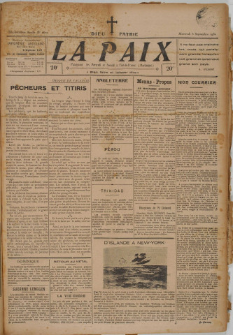 La Paix (n° 1677)