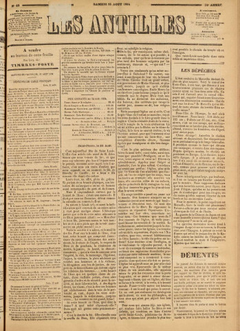 Les Antilles (1894, n° 63)
