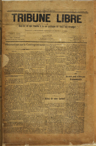 La Tribune libre (n° 114)