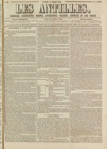 Les Antilles (1856, n° 22)