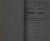 Revue de botanique appliquée et d'agriculture coloniale (n° 59-60)