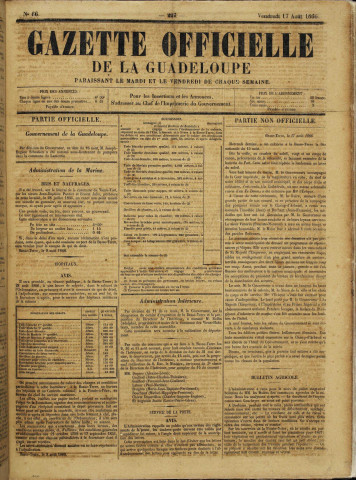 La Gazette officielle de la Guadeloupe (n° 66)