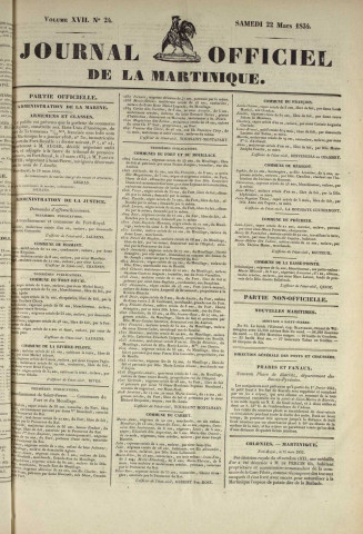 Journal Officiel de la Martinique (1834, n° 24)