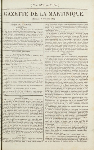 Gazette de la Martinique (1824, n° 80)