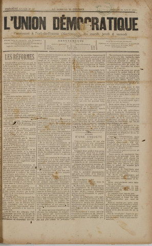 L'Union démocratique (n° 22)