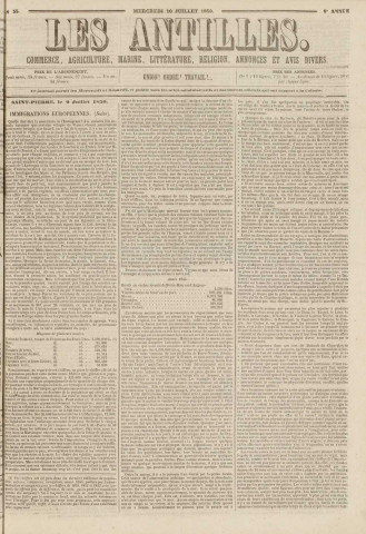Les Antilles (1850, n° 55)