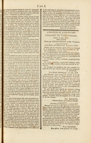 Gazette de la Martinique (1816, n° 47)