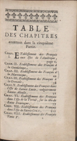 Nouveau voyage aux îles de l'Amérique : contenant l'histoire naturelle de ces pays, l'origine, les moeurs, la religion et le gouvernement des habitants anciens et modernes, les guerres et les événements singuliers qui y sont arrivez pendant le séjour que l’auteur y a fait (tome V)