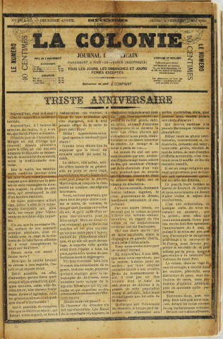 La Colonie (n° 214 et 215)