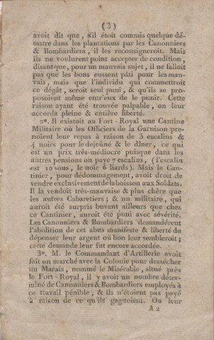 Extrait des révolutions arrivées à la Martinique