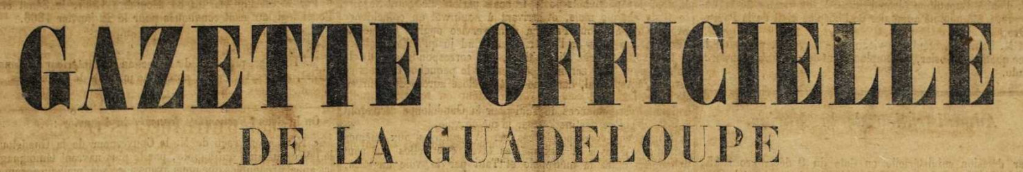 La Gazette officielle de la Guadeloupe (n° 18)